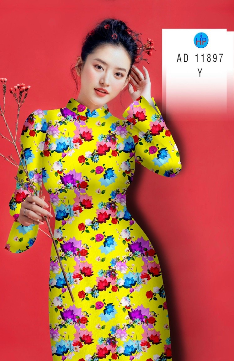 Vải áo dài hoa đều ad 11897 - Ảnh 17