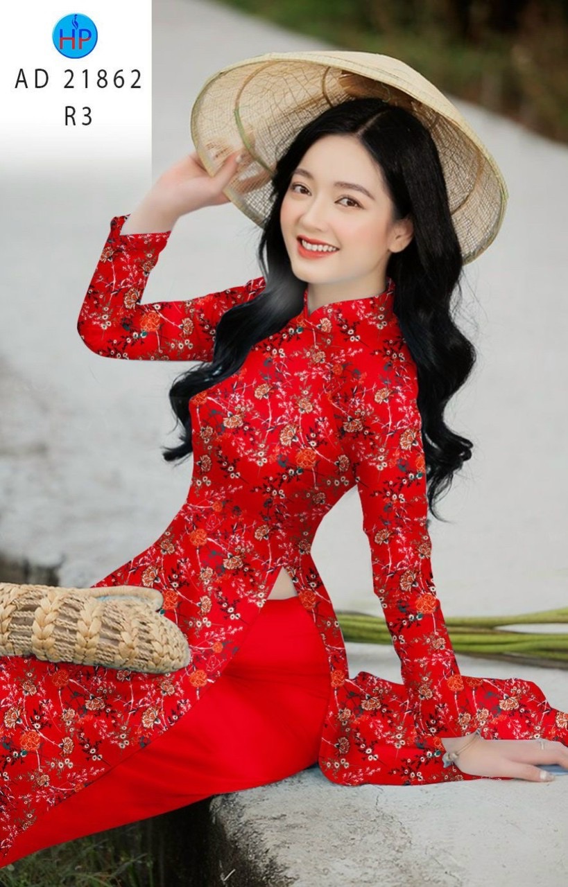Vải áo dài hoa đều ad 21862 - Ảnh 14