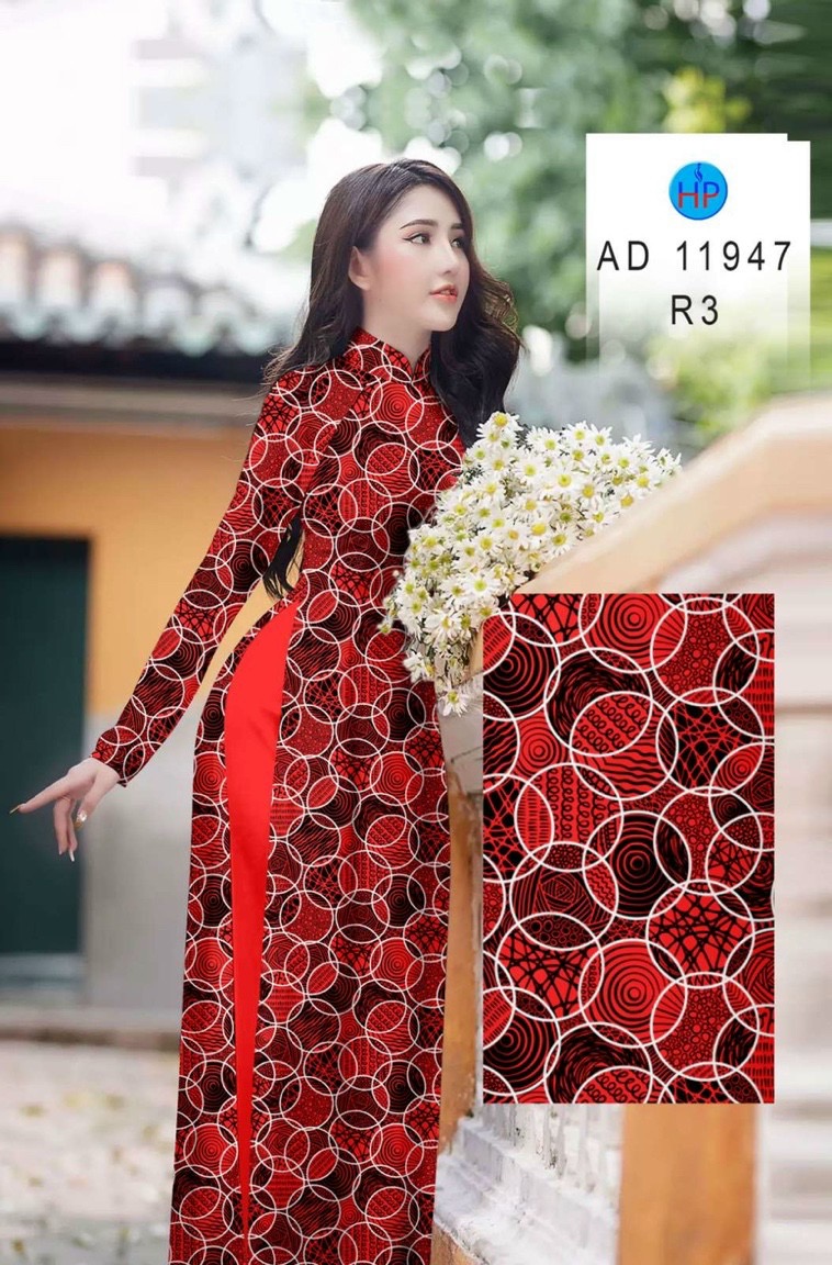 Vải áo dài hoa văn đều ad 11947 - Ảnh 8
