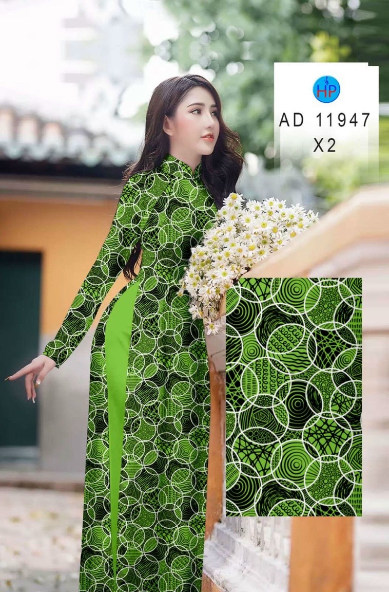 Vải áo dài hoa văn đều ad 11947 - Ảnh 5