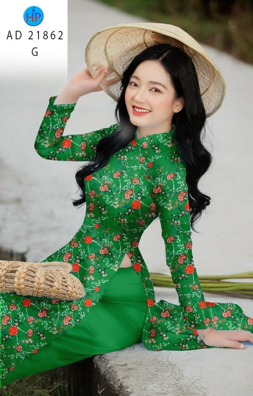 Vải áo dài hoa đều ad 21862 - Ảnh 7