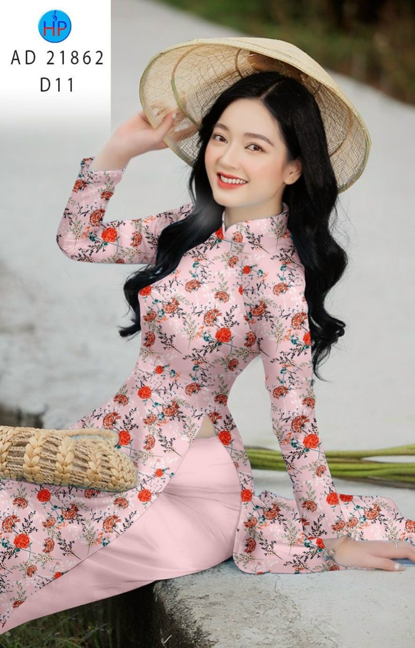 Vải áo dài hoa đều ad 21862 - Ảnh 17