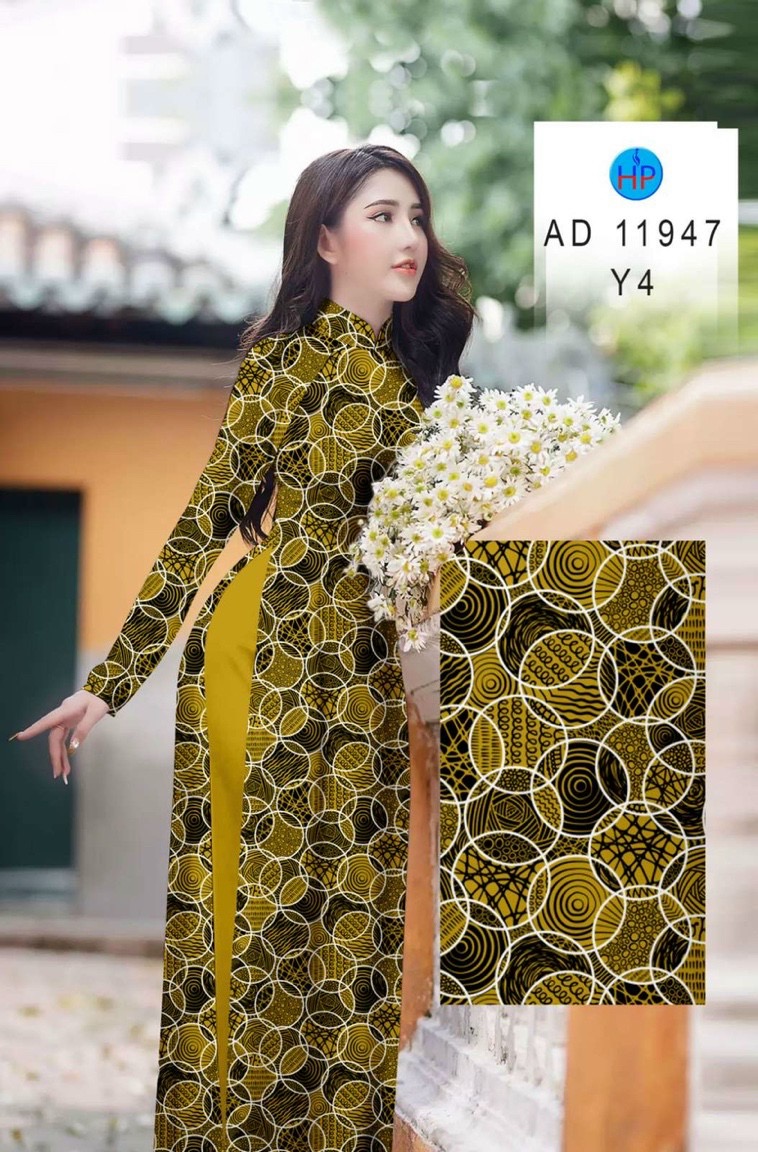 Vải áo dài hoa văn đều ad 11947 - Ảnh 4