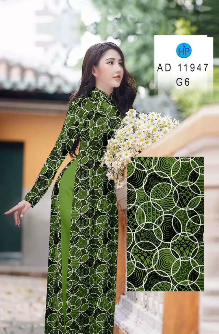 Vải áo dài hoa văn đều ad 11947 - Ảnh 3