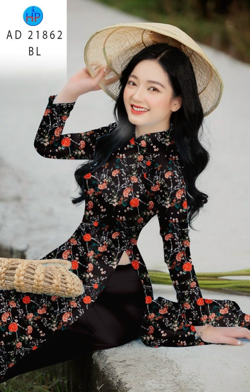 Vải áo dài hoa đều ad 21862 - Ảnh 13