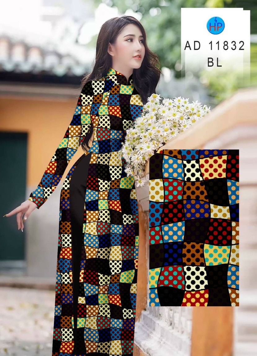 Vải áo dài hoa văn đều ad 11832 - Ảnh 7