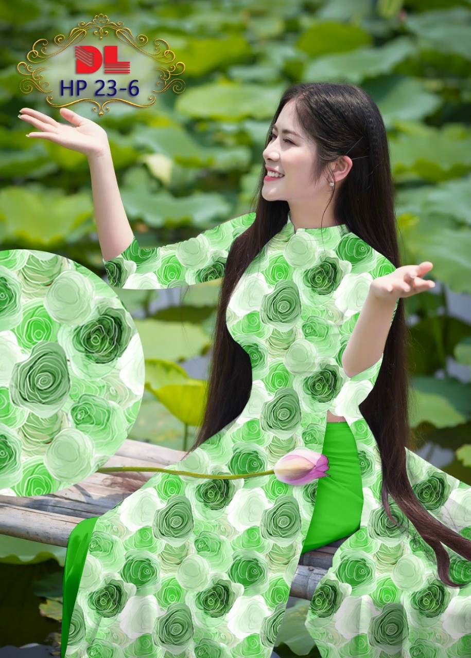 Vải áo dài hoa đều dlhp-23 - Ảnh 13