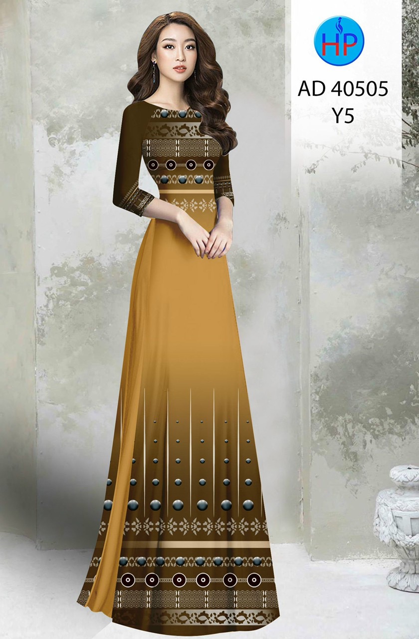 Vải áo dài hoa văn ad 40505 - Ảnh 3