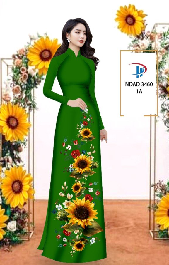 Vải áo dài hoa hướng dương ndad-3460 - Ảnh 20