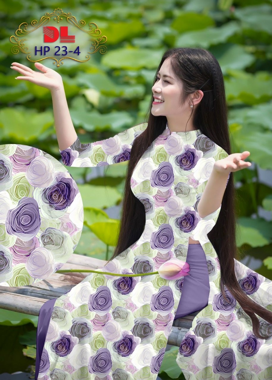 Vải áo dài hoa đều dlhp-23 - Ảnh 15