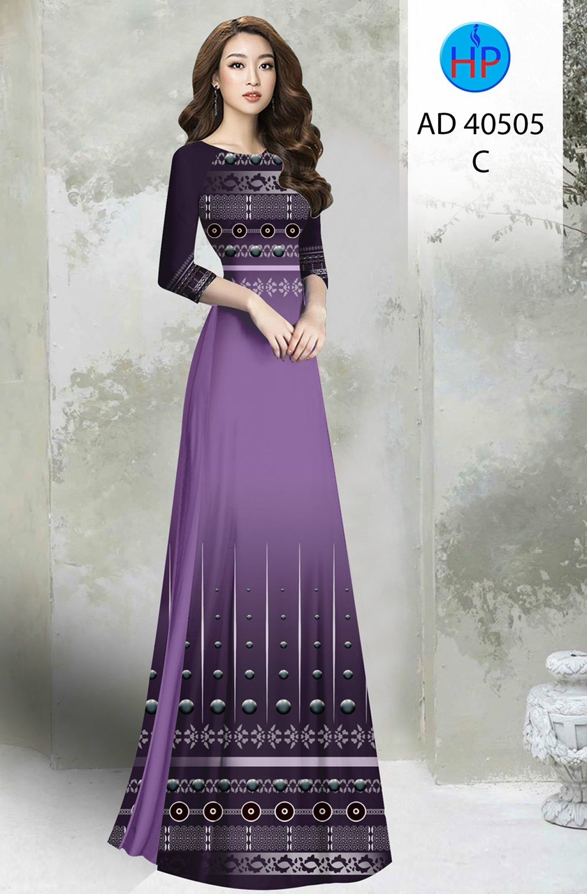 Vải áo dài hoa văn ad 40505 - Ảnh 5
