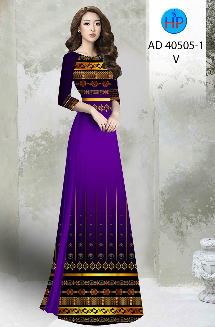 Vải áo dài hoa văn ad 40505 - Ảnh 15