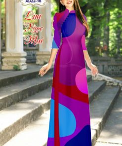 Vải áo dài lụa ngọc mai lập thể dlxd-22