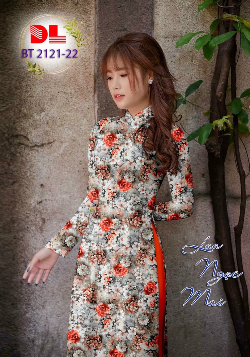 Vải áo dài hoa đều dlbt-2121 - Ảnh 8