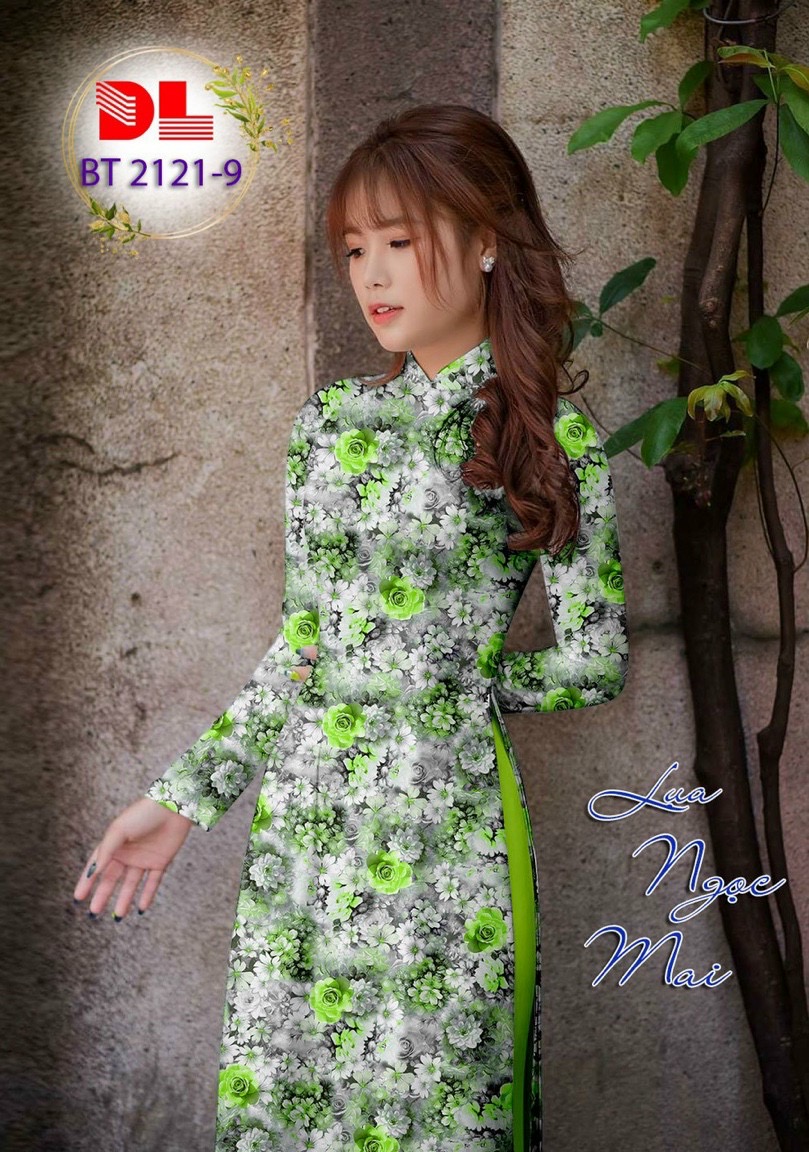Vải áo dài hoa đều dlbt-2121 - Ảnh 2