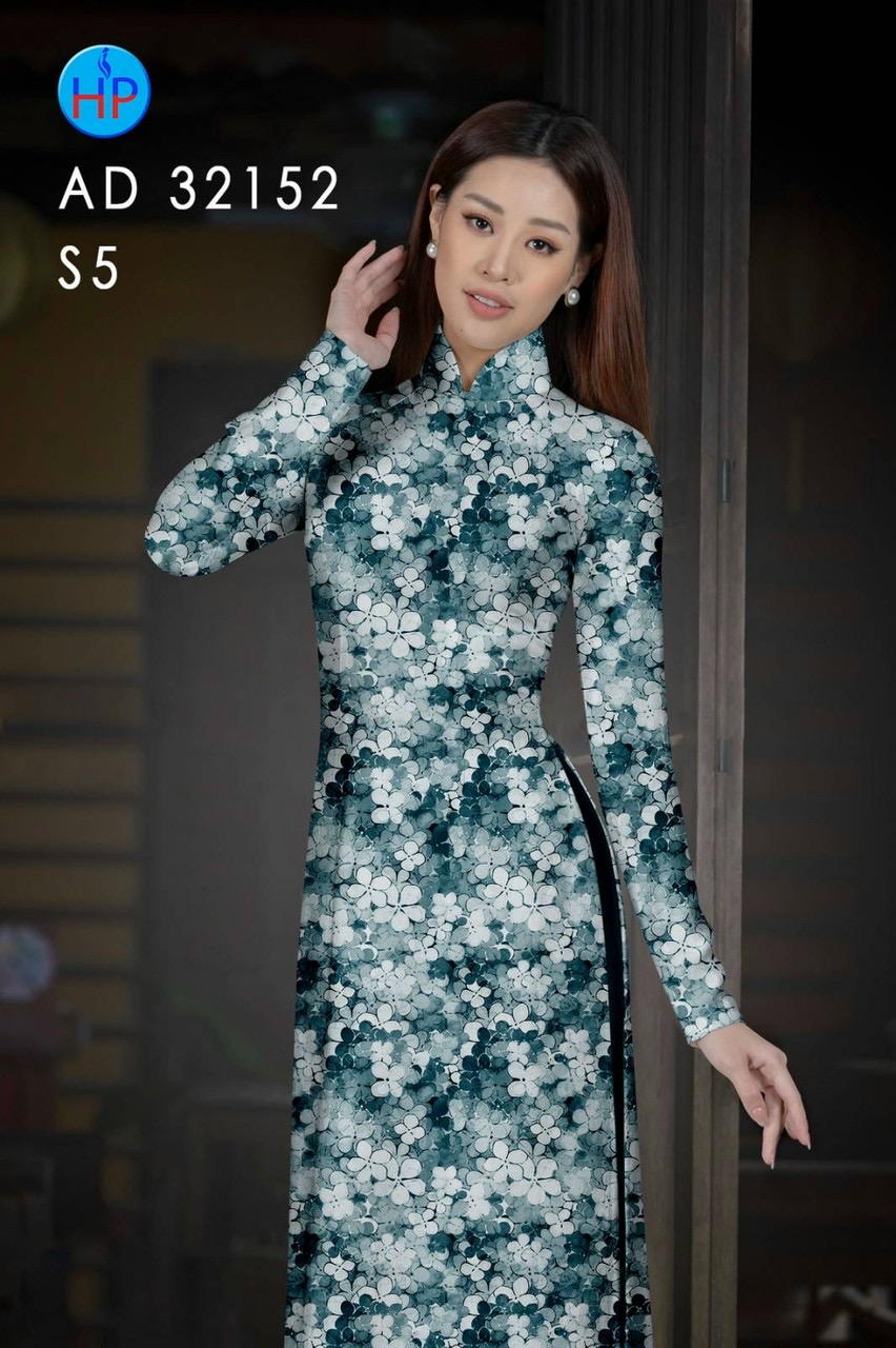 Vải áo dài hoa đều ad 32152 - Ảnh 4