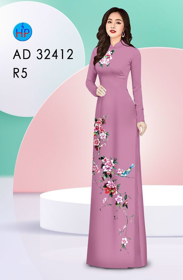 Vải áo dài hoa trên dưới ad 32412 - Ảnh 16
