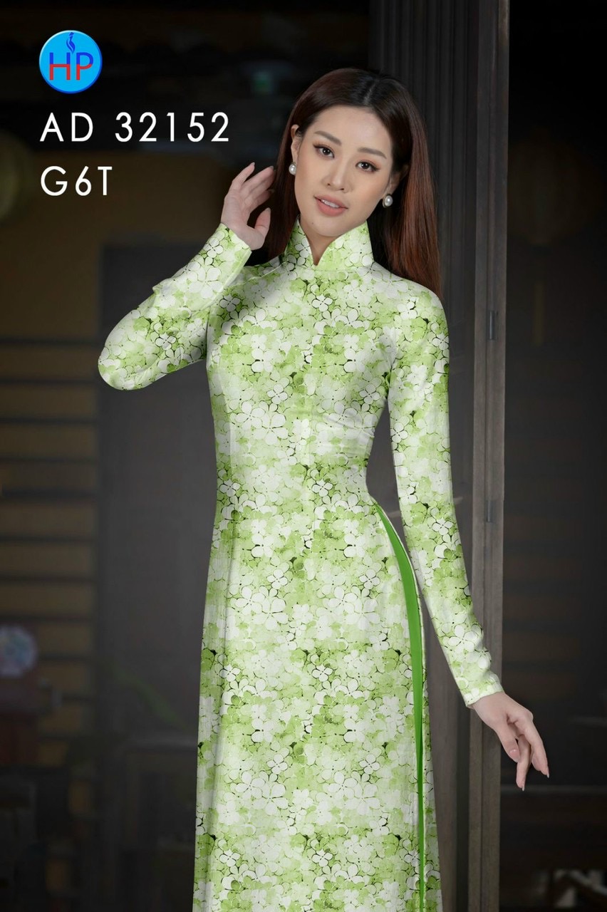 Vải áo dài hoa đều ad 32152 - Ảnh 11