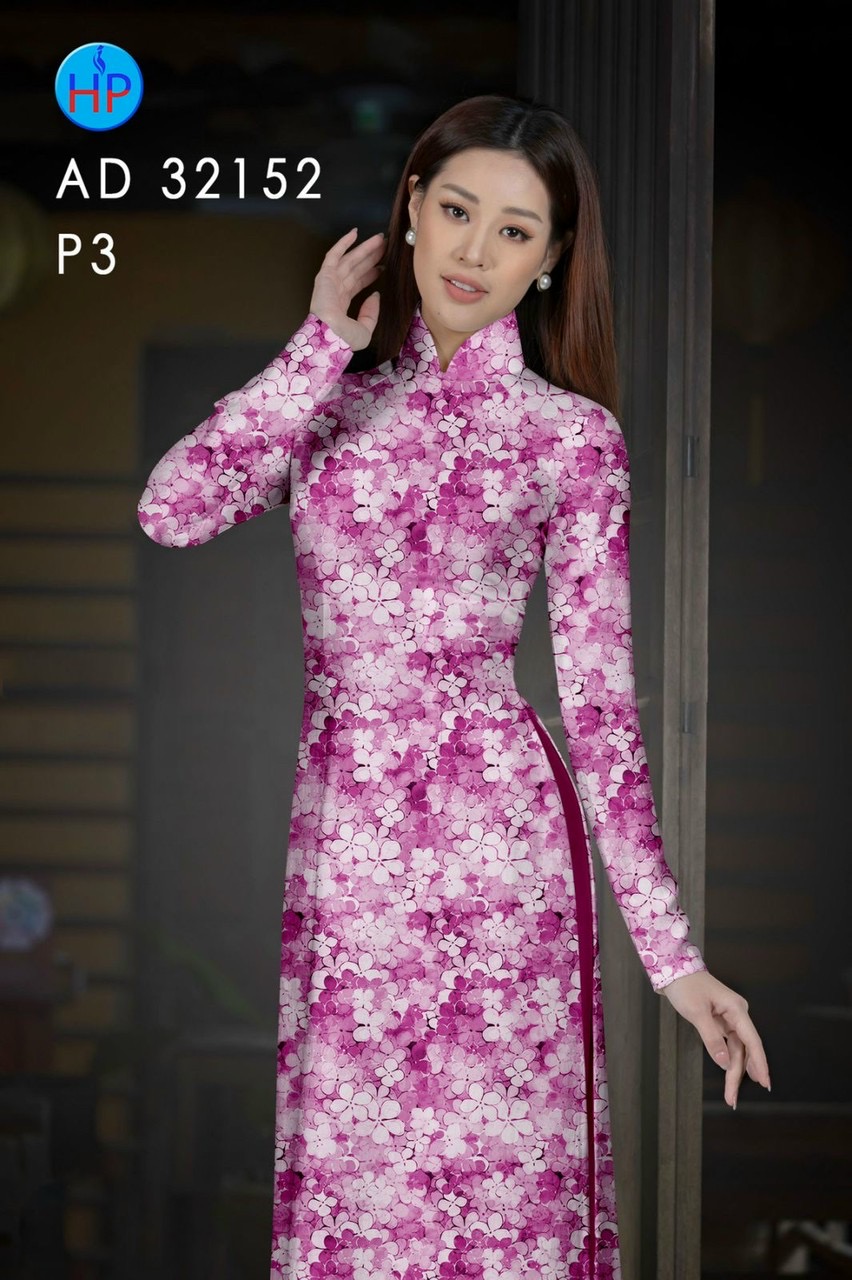 Vải áo dài hoa đều ad 32152 - Ảnh 16