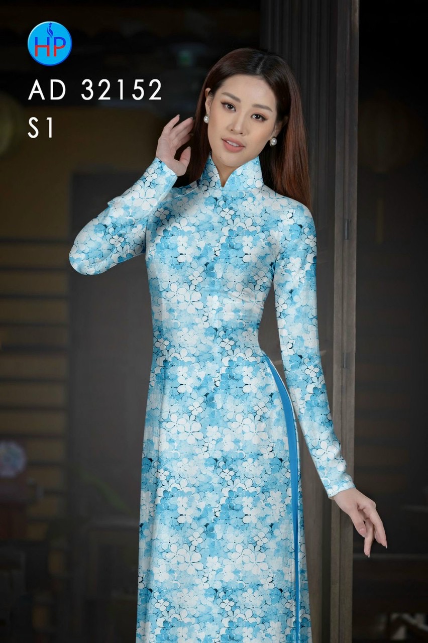 Vải áo dài hoa đều ad 32152 - Ảnh 7