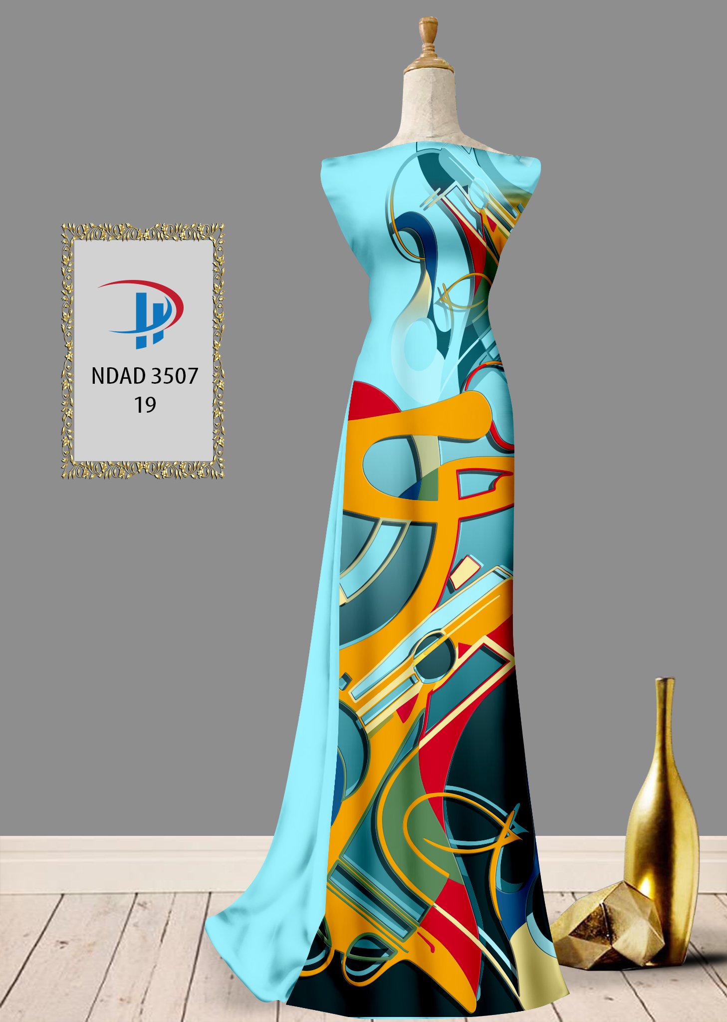 Vải áo dài lập thể ndad-3507 - Ảnh 25