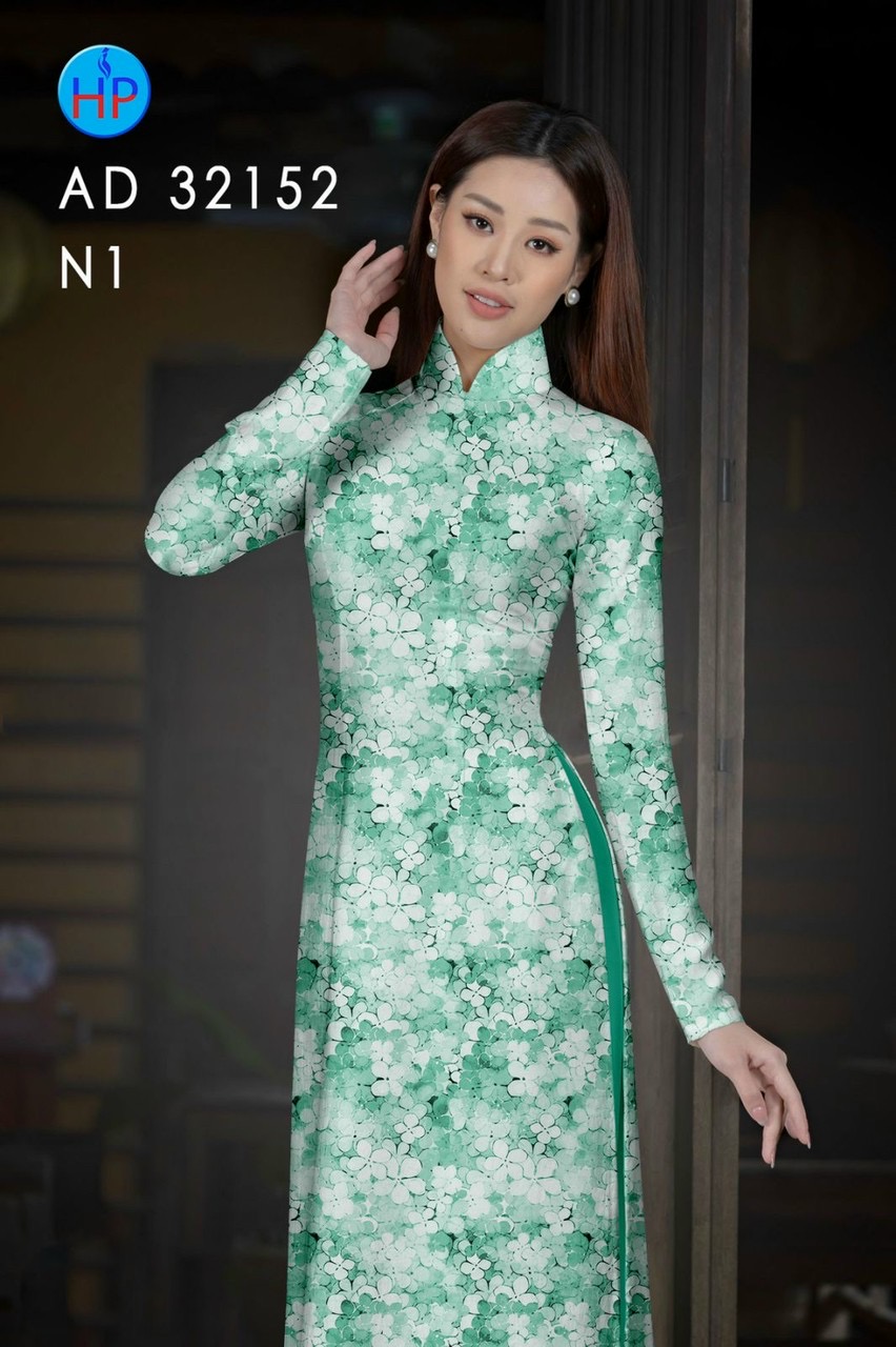 Vải áo dài hoa đều ad 32152 - Ảnh 9