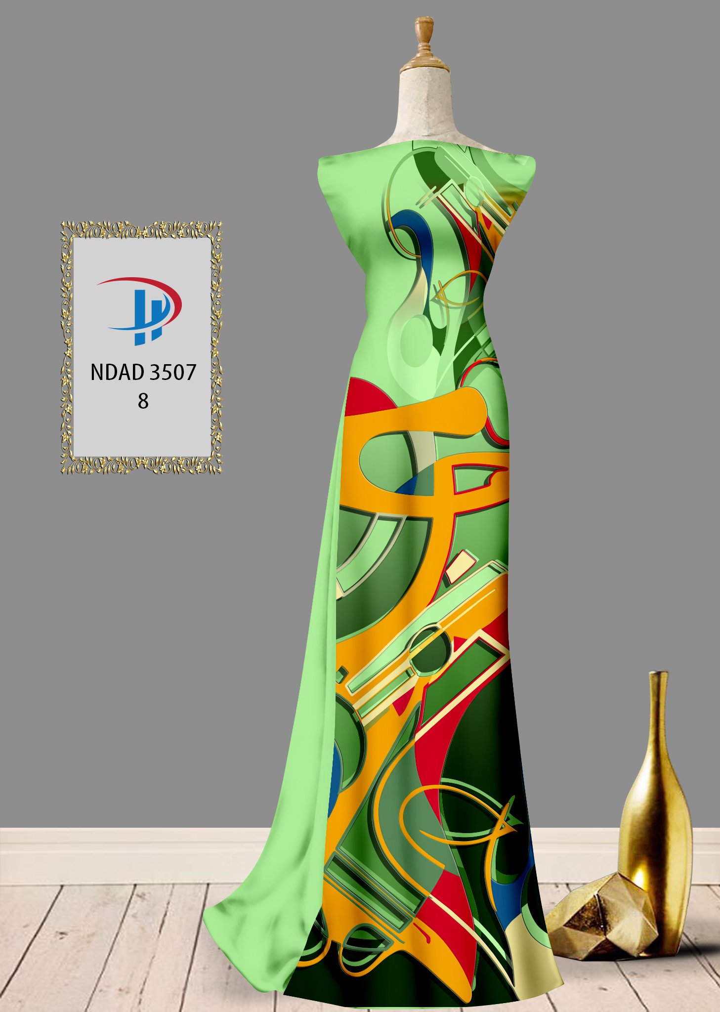 Vải áo dài lập thể ndad-3507 - Ảnh 14
