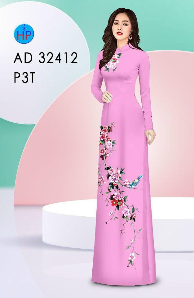 Vải áo dài hoa trên dưới ad 32412 - Ảnh 20