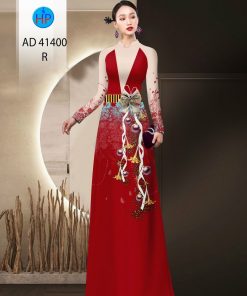 Vải áo dài noel ad 41400