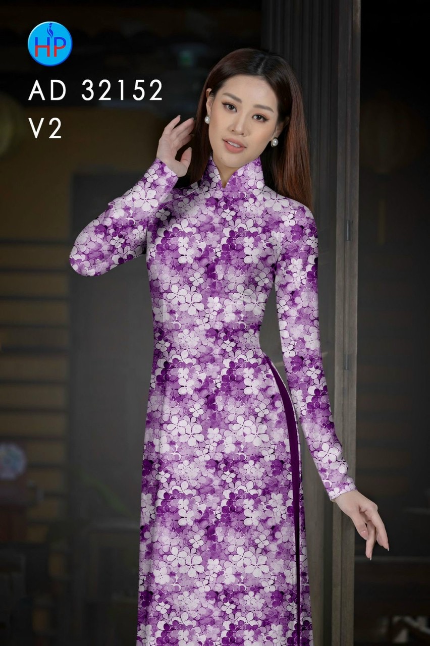Vải áo dài hoa đều ad 32152 - Ảnh 8
