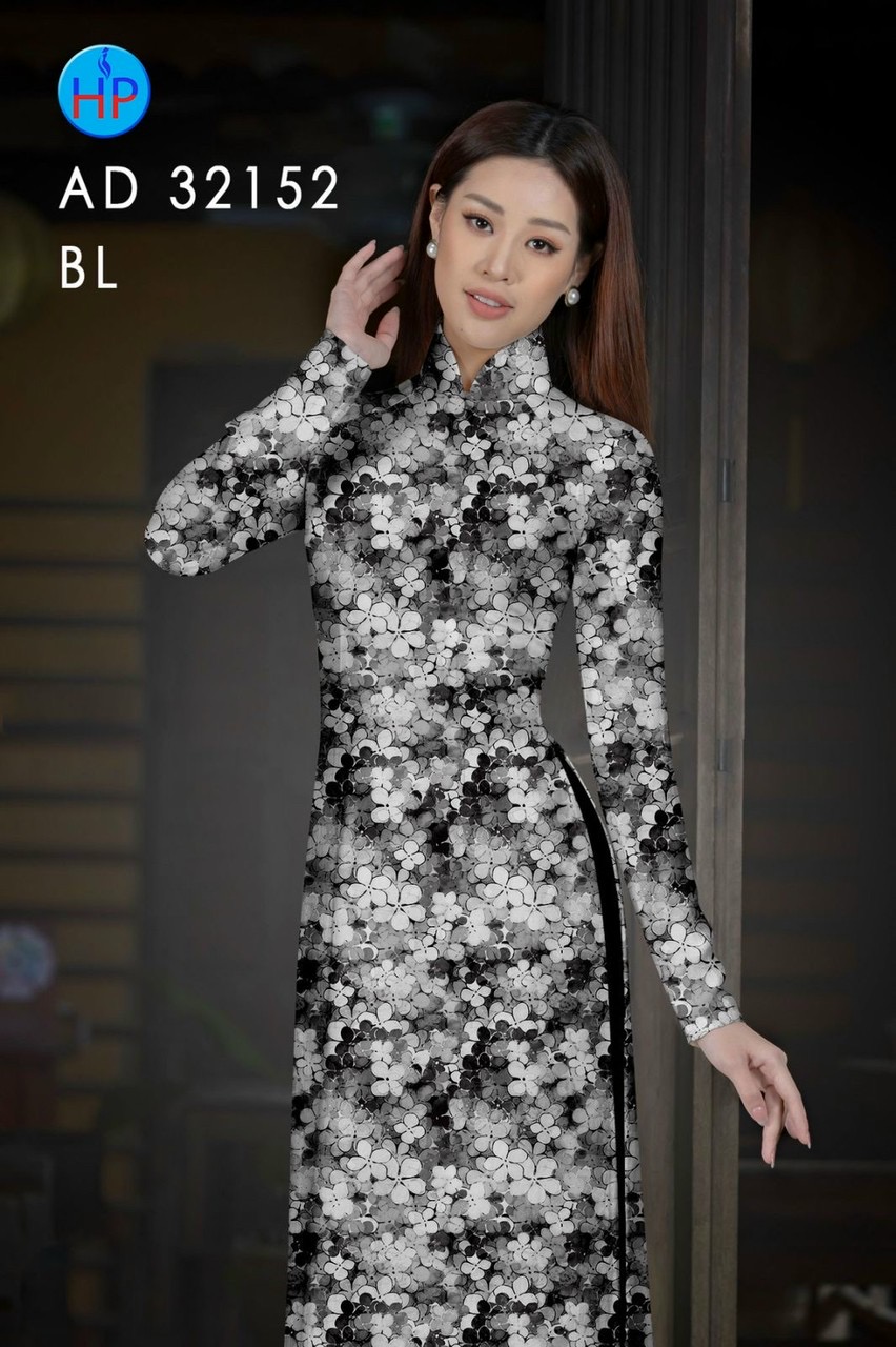 Vải áo dài hoa đều ad 32152 - Ảnh 14