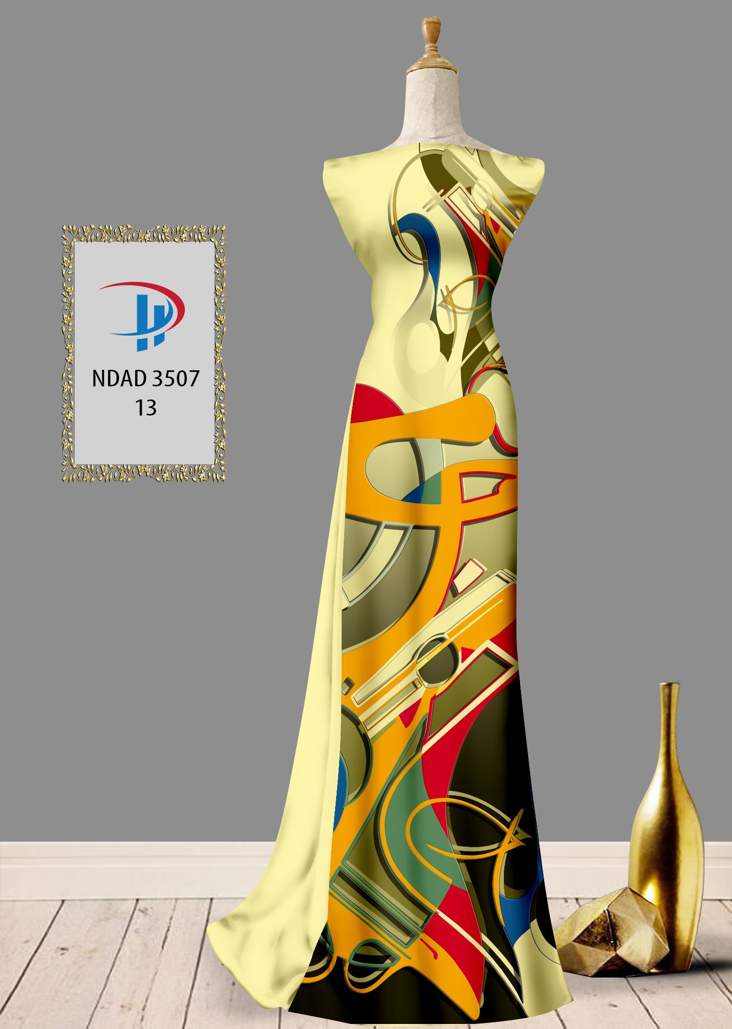 Vải áo dài lập thể ndad-3507 - Ảnh 15
