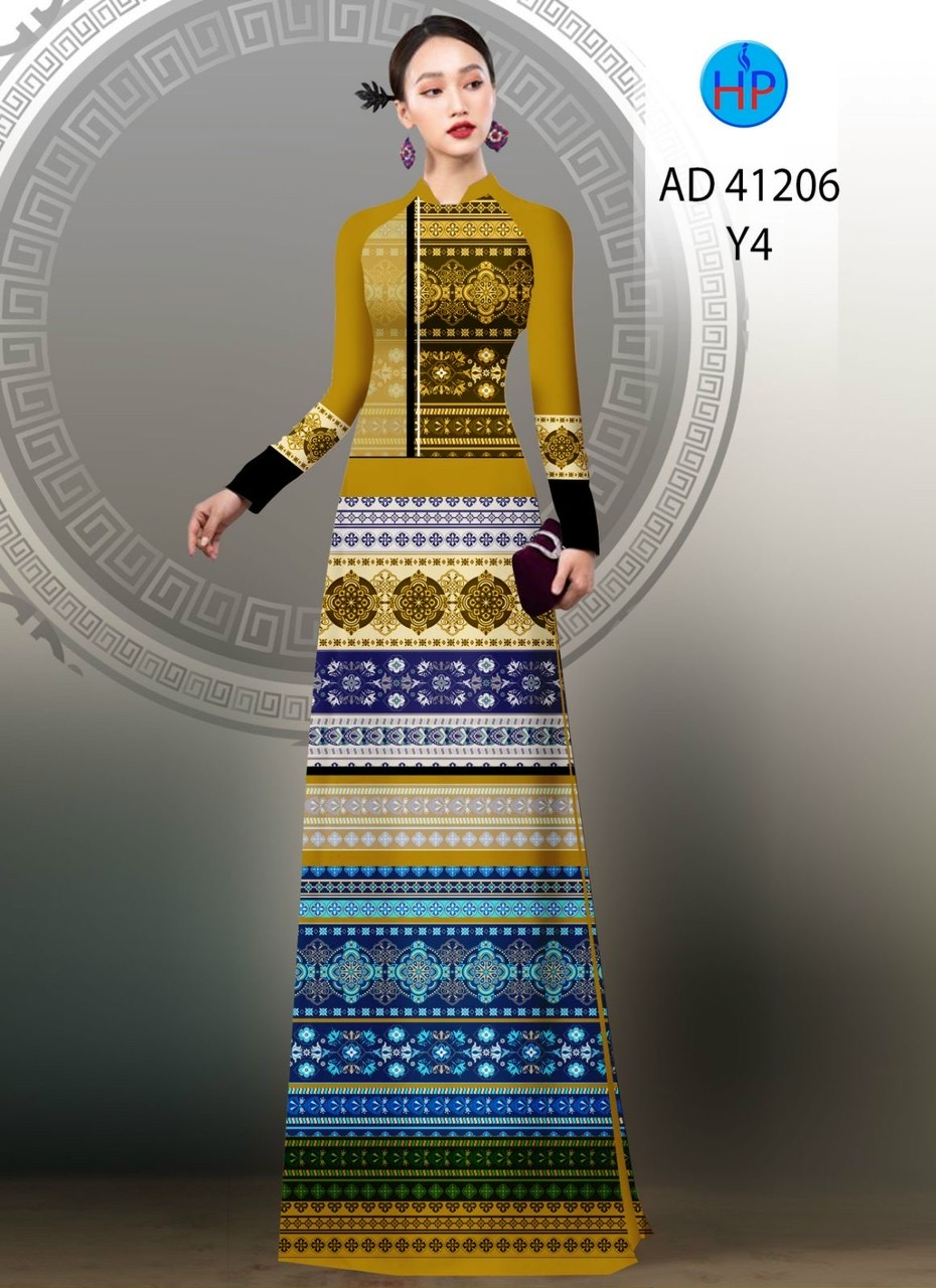 Vải áo dài thổ cẩm ad 41206 - Ảnh 19