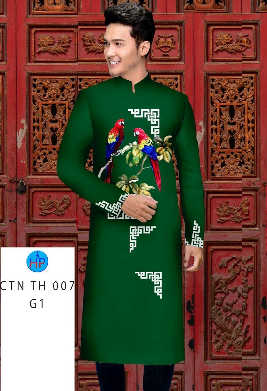 Vải áo dài nam ctn th 007 - Ảnh 6