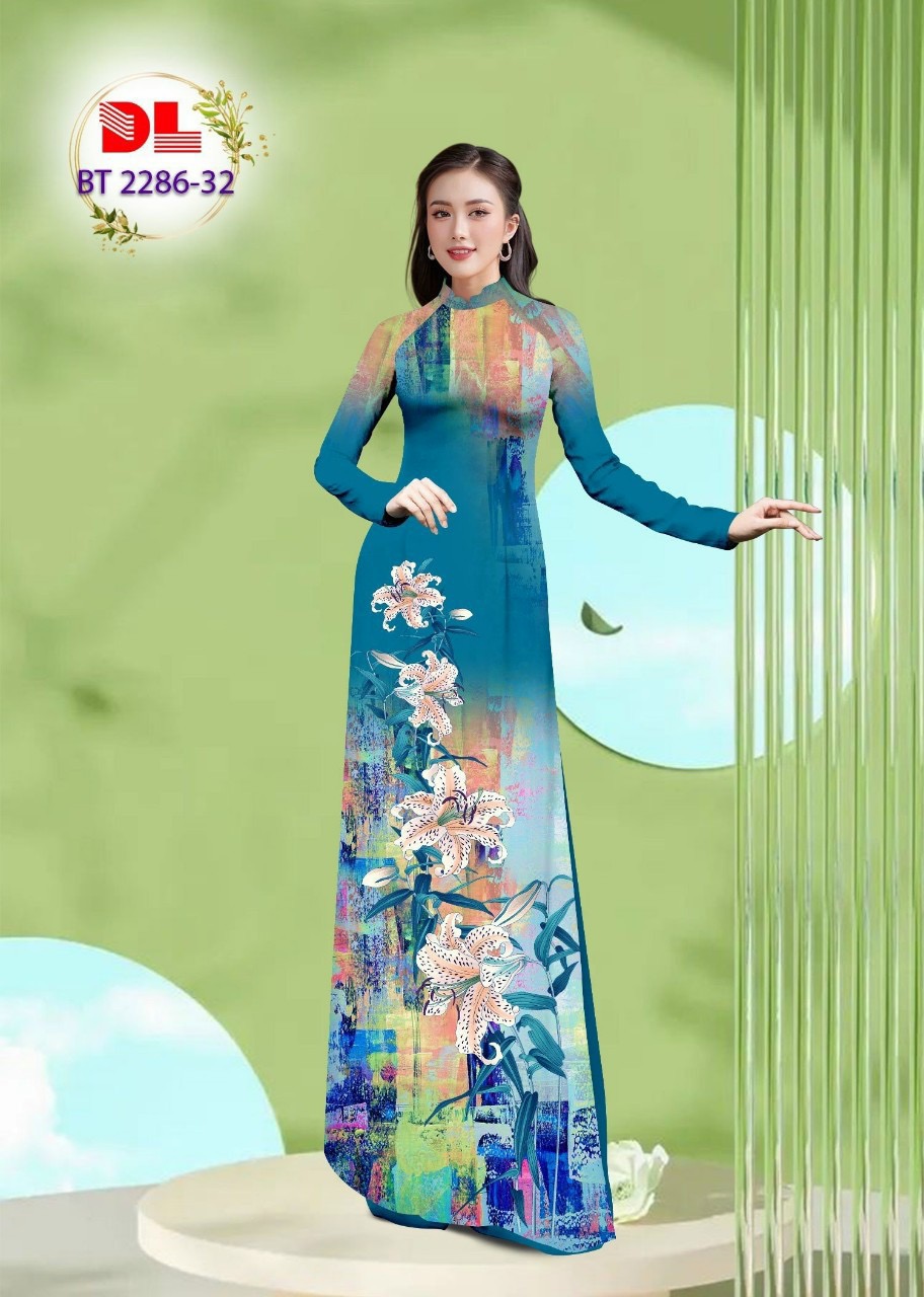 Vải áo dài hoa ly dlbt-2286 - Ảnh 15