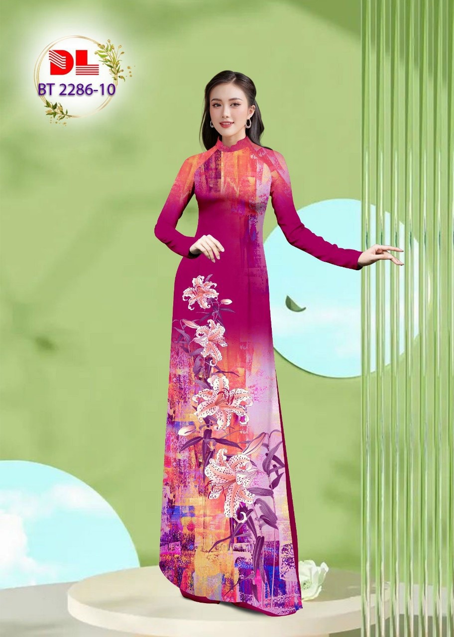 Vải áo dài hoa ly dlbt-2286 - Ảnh 10