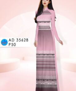 Vải áo dài hoa văn thổ cẩm ad 35628