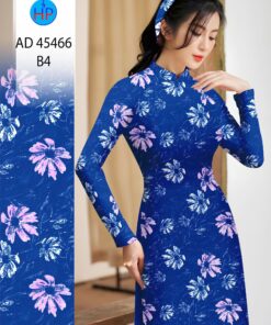 Vải áo dài hoa đều ad 45466