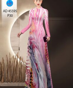 Vải áo dài hoa văn đều ad 45595