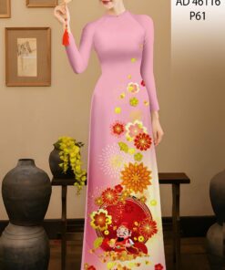 Vải áo dài tết ad 46116