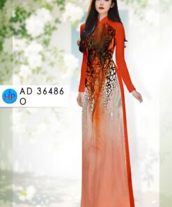 Vải áo dài hoa văn ad 36486