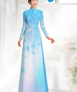 Vải áo dài hoa văn ad 36638