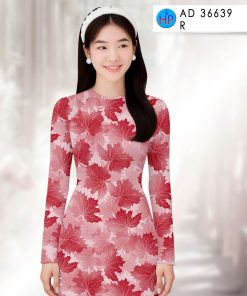 Vải áo dài chiếc lá đều ad 36639