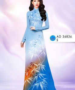 Vải áo dài tre trúc ad 36836