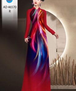 Vải áo dài lập thể ad 46570
